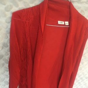 Cato red cardigan